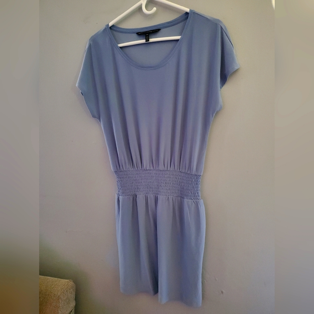 White House Black Market Romper w/pockets sz XS baby Blue